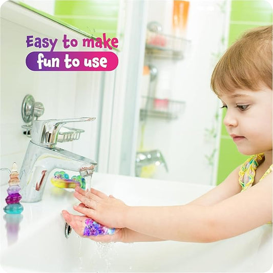 Creoos Unicorn Soap Making Kit for Kids Arts and Crafts Diy Kits 3 Soap Molds with Colors Scent Make Your Own Soap Unicorn Gifts Toys for Girls Crafts STEM Science Gift for Kids Activities Boys Girl
