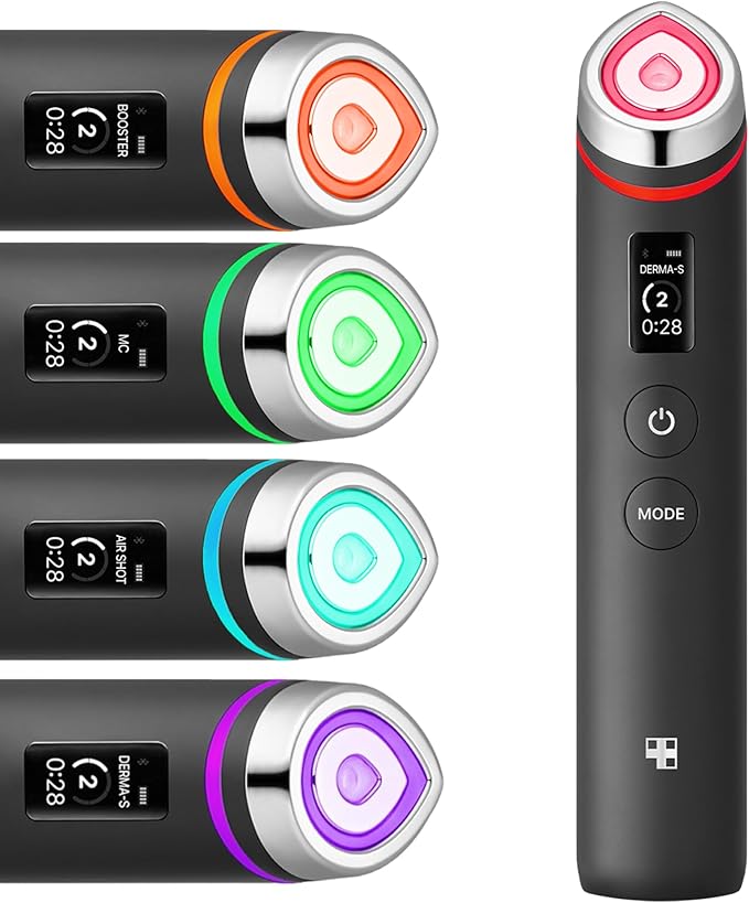 medicube Age-R Booster Pro | 6-in-1 Real Glass Glow Device | Looking Glass Skin with Enhanced Absorption, Radiance, Elasticity,Pore Care | LED Anti-Wrinkle Device | Korean Skin Care